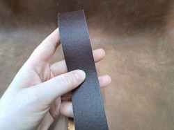 Bande cuir métallisé double croupon-Antique craquelé-Édition limitée