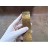 Bande cuir métallisé double croupon-Antique craquelé-Édition limitée