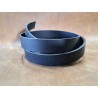 Bande de cuir sur mesure - Noir - Cuir en Stock