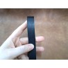 Bande de cuir sur mesure - Noir - cuir en stock