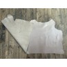 Demi-peau de cuir de veau lisse au tannage souple - Beige crème - Cuir en Stock