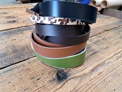 Lot de 5 bandes de cuir classique ou à effet - 2ème choix