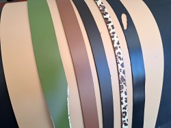 Lot de 5 bandes de cuir classique ou à effet - 2ème choix