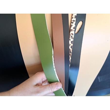 Lot de 5 bandes de cuir classique ou à effet - 2ème choix