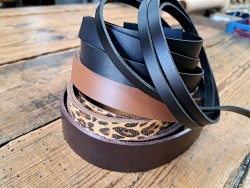Lot de 5 bandes de cuir classique ou à effet - 2ème choix