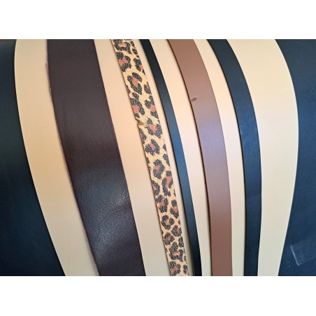 Lot de 5 bandes de cuir classique ou à effet - 2ème choix