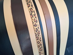 Lot de 5 bandes de cuir classique ou à effet - 2ème choix