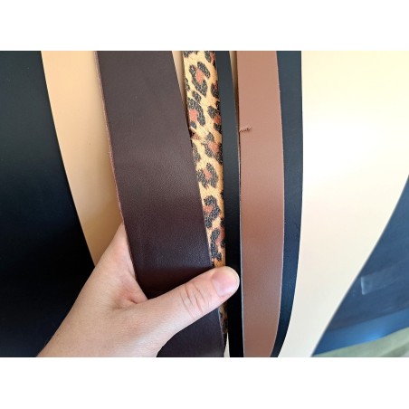 Lot de 5 bandes de cuir classique ou à effet - 2ème choix