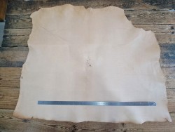Collet de cuir de vache naturel – Tannage végétal 2ᵉ choix