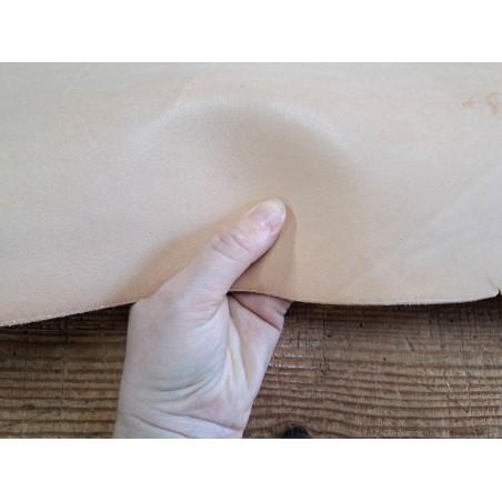 Collet de cuir de vache naturel – Tannage végétal 2ᵉ choix
