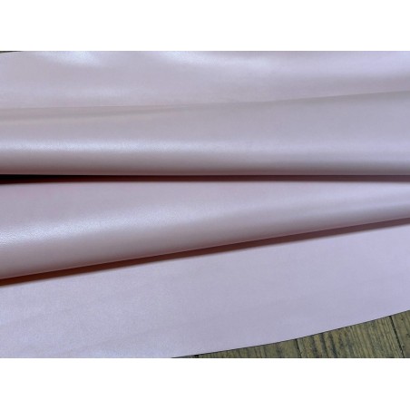 Peau de cuir d'agneau lisse rose nude - Cuir en Stock