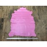 Peau de cuir d'agneau lisse rose chamallow - Cuir en Stock
