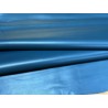 Peau de cuir d'agneau lisse bleu canard - Cuir en Stock