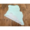 Peau de cuir d'agneau lisse vert amande - Cuir en Stock
