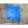 Peau de cuir d'agneau lisse bleu cyan - Cuir en Stock