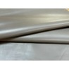 Peau de cuir d'agneau lisse gris taupe  - Cuir en Stock