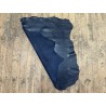 Peau de cuir d'agneau lisse bleu marine - Cuir en Stock