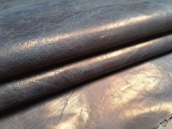Peau de cuir de chèvre métallisé cuivre -  maroquinerie - Cuirenstock