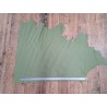 Demi-peau de cuir de vache grainée - vert sauge - maroquinerie - cuir en stock