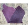 Demi-peau de cuir de veau lisse au tannage souple - Aubergine - Cuir en Stock