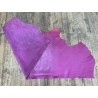 Demi-peau de cuir de veau lisse au tannage souple - Rose magenta - Cuir en Stock
