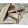 Demi-peau de cuir de veau lisse au tannage souple - Sable - Cuir en Stock