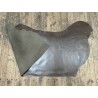 Demi-peau de cuir de veau lisse au tannage souple - Brun taupe - Cuir en Stock