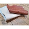 Lot de 2 pattes d'autruche - E -Brun clair/Crème- Cuir en Stock