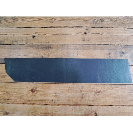 Bande de collet tannage végétal effet crocodile - Noir - Cuir en Stock