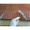 Bande de collet tannage végétal effet crocodile - Noisette