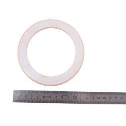 anneau rond - plastique - blanc - sac - accessoire- décoration