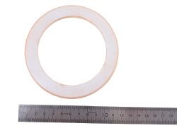 anneau rond - plastique - blanc - sac - accessoire- décoration