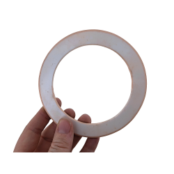 anneau rond - plastique - blanc - sac - accessoire- décoration