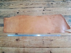 Collet de vache tannage végétal grainé - Brun - Cuir en Stock