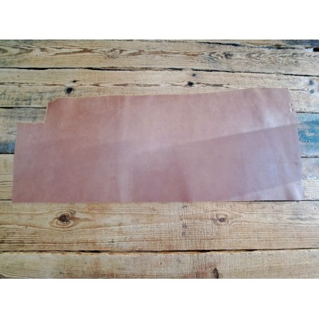 Demi collet de vache tannage végétal - Brun clair - Cuirenstock