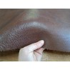 Demi collet de vache tannage végétal grainé - Café - Cuir en Stock