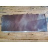 Demi collet de vache tannage végétal grainé - Café - Cuir en Stock