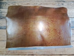 Demi collet de vache tannage végétal - Antique craquelé