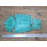 Lot de 2 peaux de cuir de lézard - C - Turquoise/Bleu marine