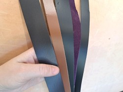 lot de 5 bandes de cuir 2eme choix - maroquinerie - accessoires - cuirenstock