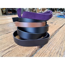 lot de 5 bandes de cuir 2eme choix - maroquinerie - accessoires - cuir en stock