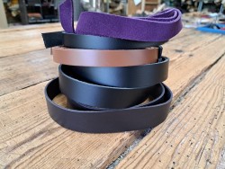 lot de 5 bandes de cuir 2eme choix - maroquinerie - accessoires - cuir en stock