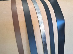 Lot de 5 bandes de cuir - 2ème choix - anses - lanière - ceinture - bracelet - sellerie - cuir en stock