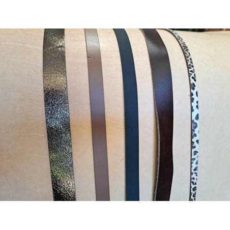 Lot de 5 bandes de cuir classique ou à effet - 2ème choix