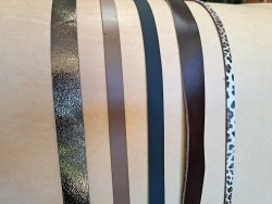 Lot de 5 bandes de cuir classique ou à effet - 2ème choix