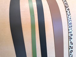 Lot de 5 bandes de cuir classique ou à effet - 2ème choix