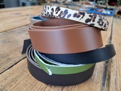 Lot de 5 bandes de cuir classique ou à effet - 2ème choix