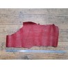 Demi peau de cuir de requin - Rouge grenat - Cuir en Stock