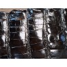 Peau de crocodile véritable - Noir - Cuir en Stock