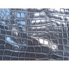 Morceau de cuir de crocodile véritable couleur gris - Cuir en Stock